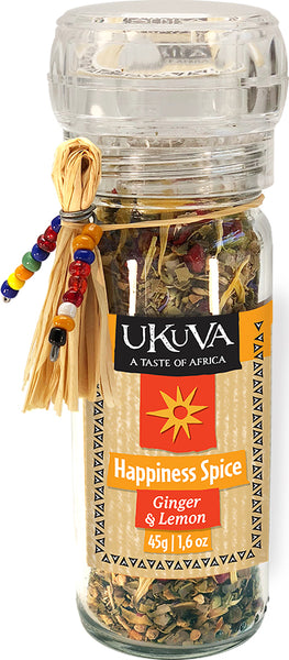 Grinder - Ginger & Lemon Happiness Salt (aka Letaba) - Ukuva iAfrica