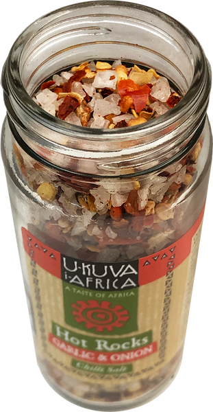 Grinder - HOT ROCKS Onion & Garlic Chilli Salt - Ukuva iAfrica